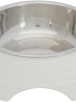 Trixie Trixie voerbak hond melamine / rvs wit