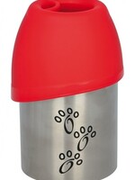 Trixie Trixie drinkfles rvs met plastic drinkbakje assorti