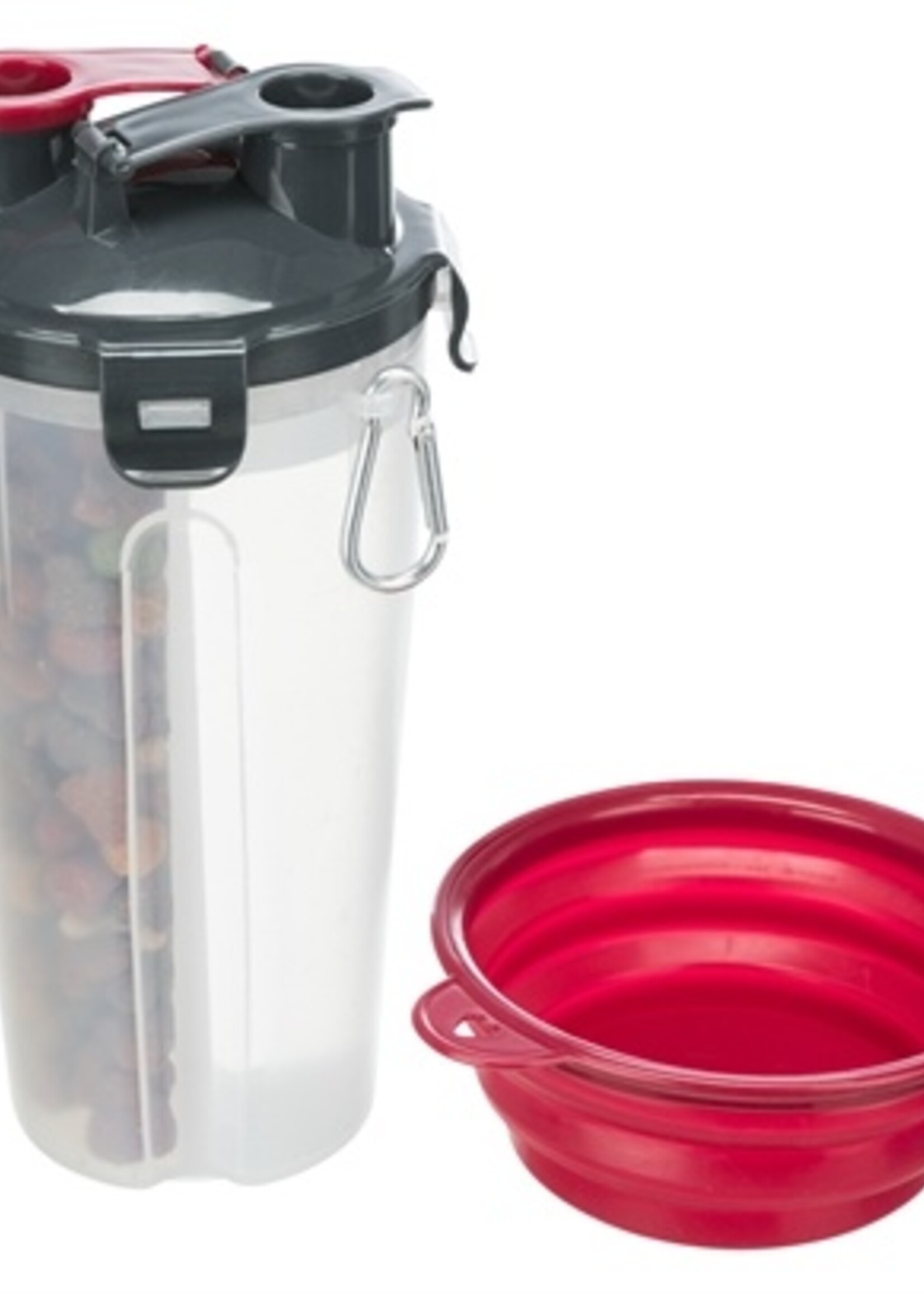 Trixie Trixie waterfles / voerfles inclusief reisbak kunststof / silicone