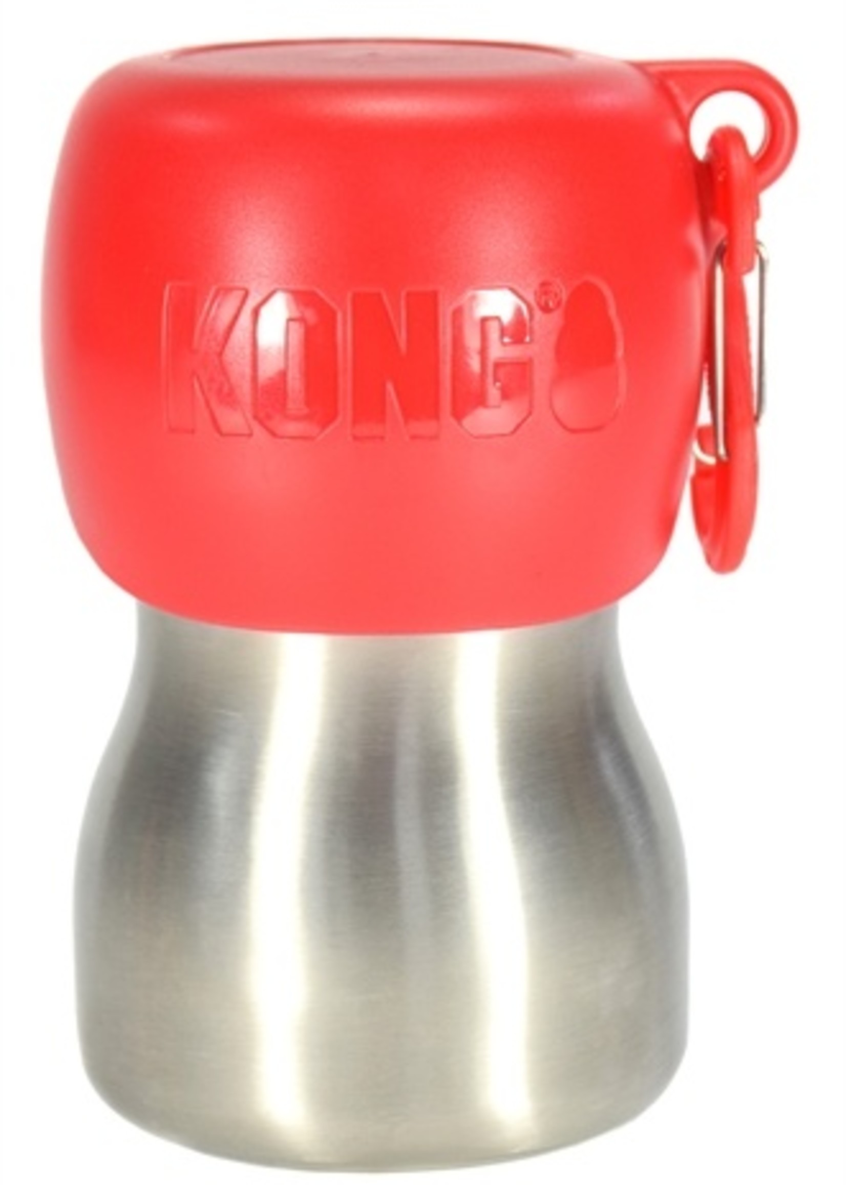 Kong Kong h2o drinkfles rvs rood