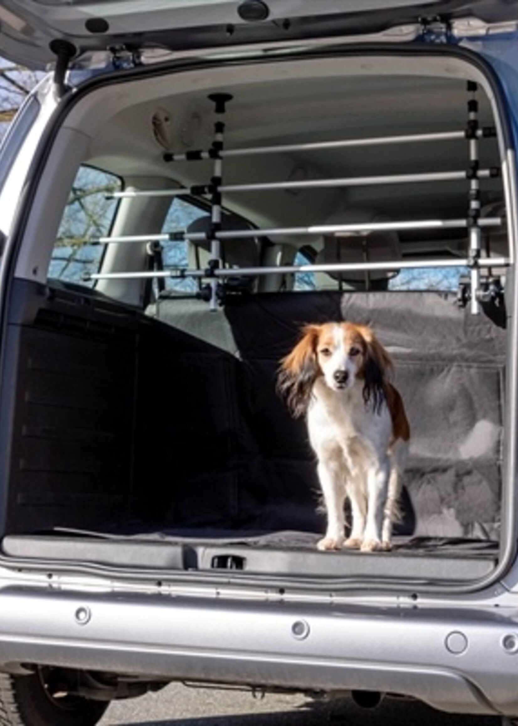 Trixie Trixie hondenrek auto zilver / zwart