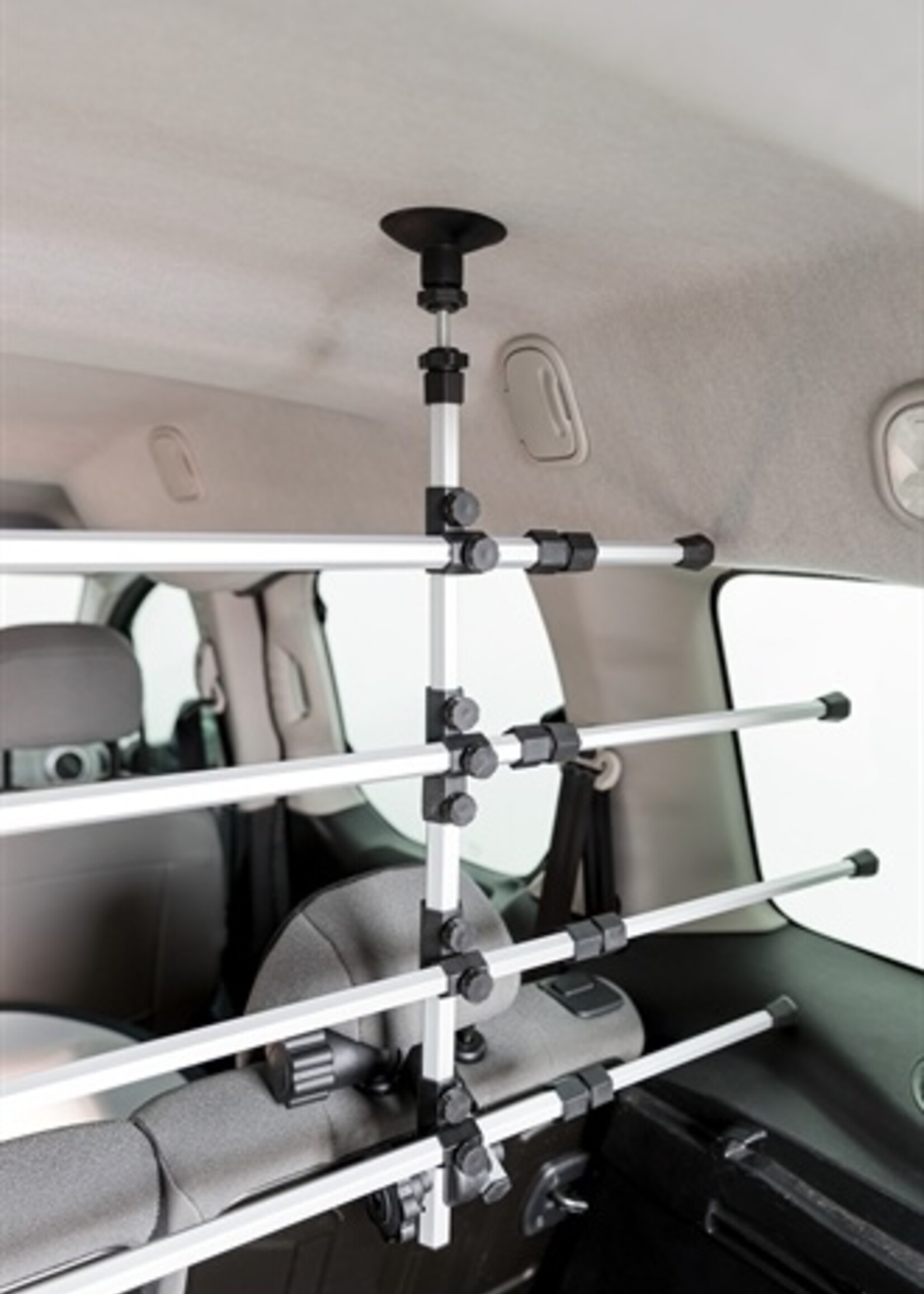 Trixie Trixie hondenrek auto zilver / zwart