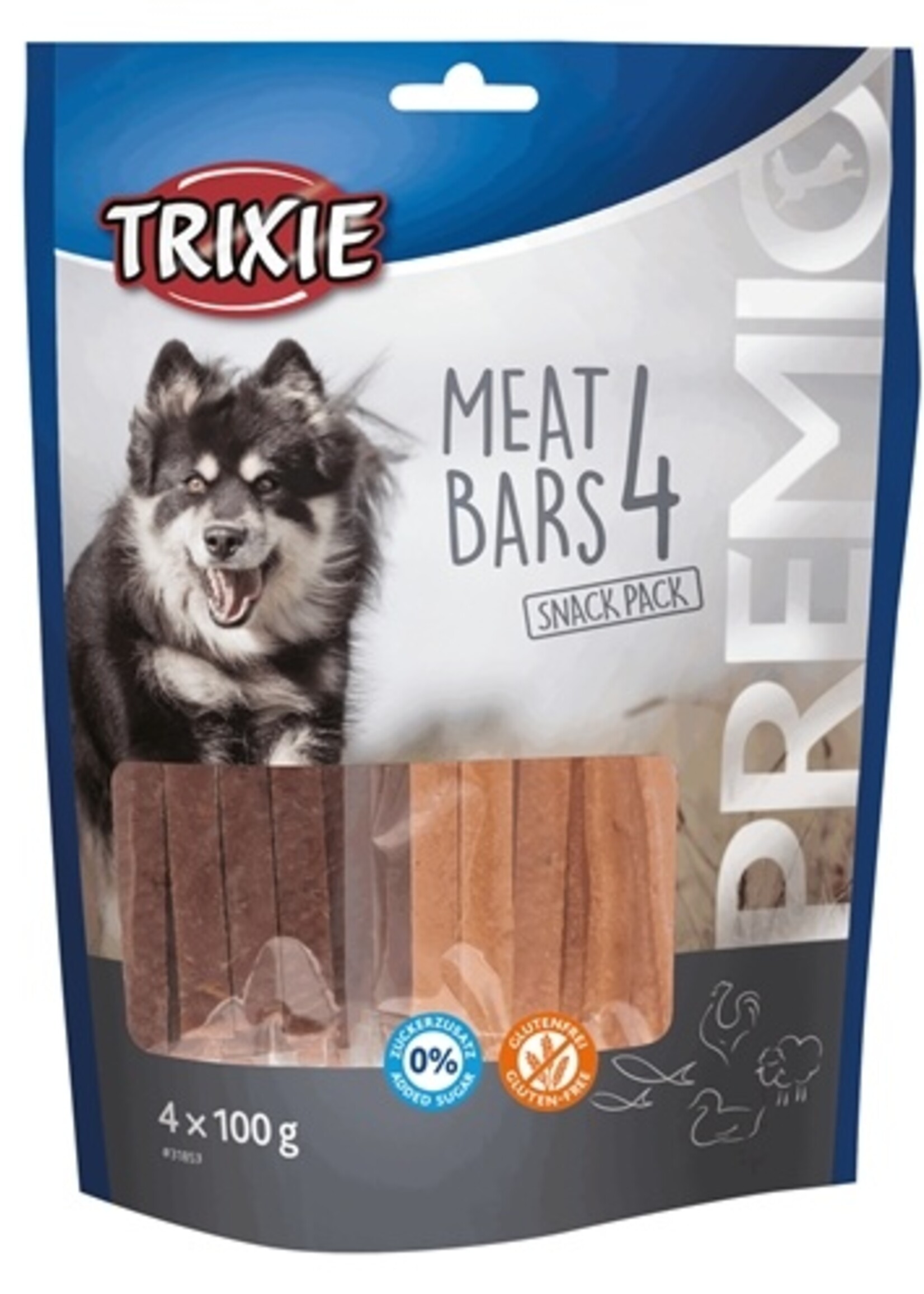 Trixie Trixie premio vlees bars kip / eend / lam / zalm