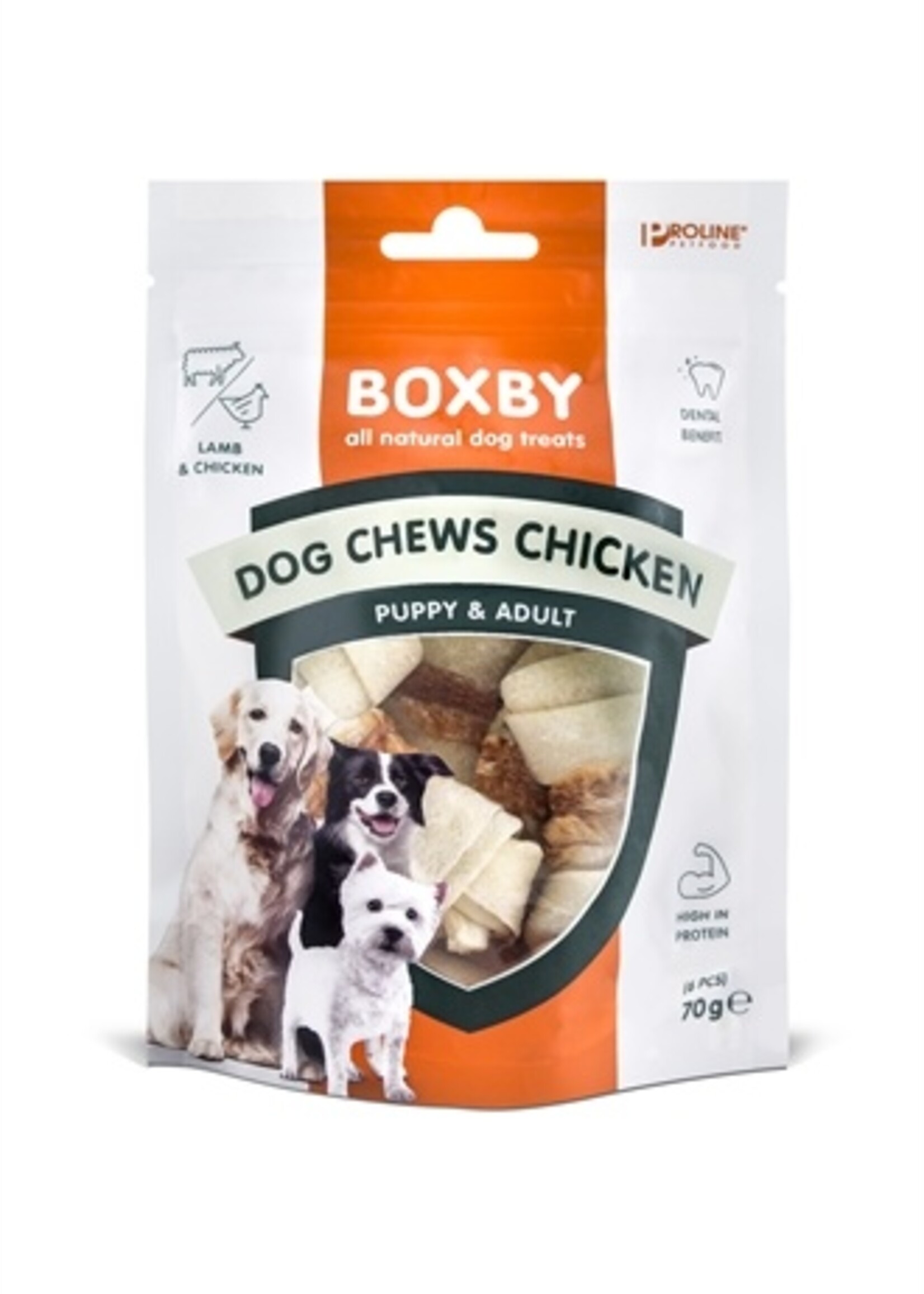 Proline Proline dog boxby chews with chicken