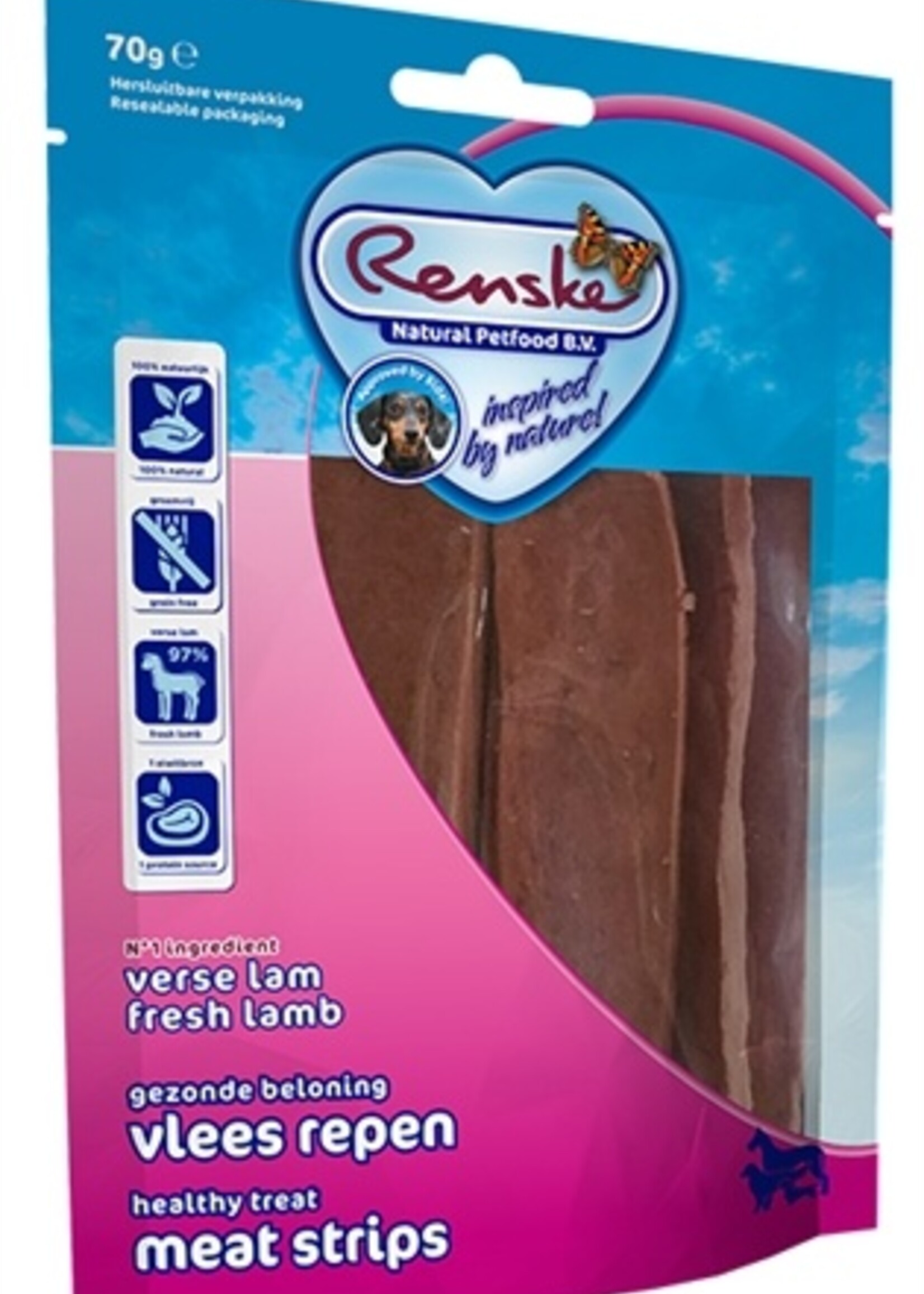 Renske Renske gezonde beloning vlees strip lam