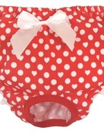 Croci Croci periodiek broekje polka dot rood / wit