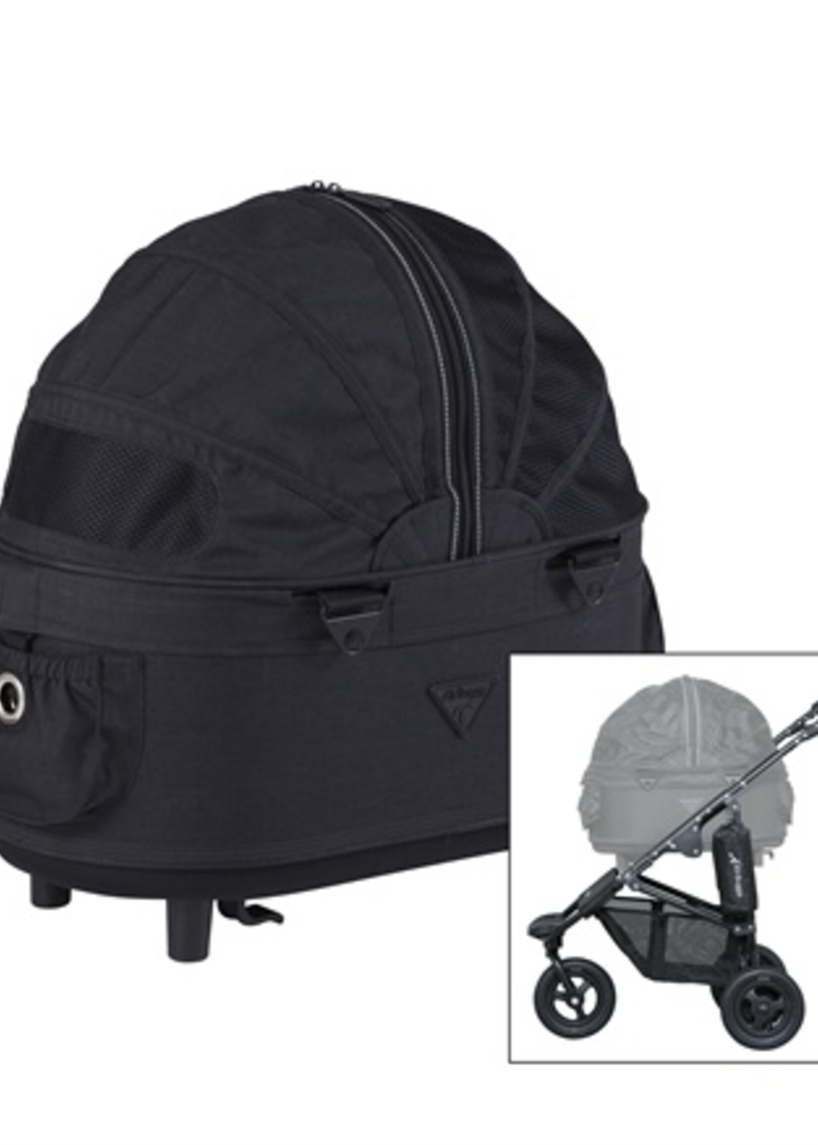 Airbuggy Airbuggy hondenbuggy dome2 sm met rem earth zwart