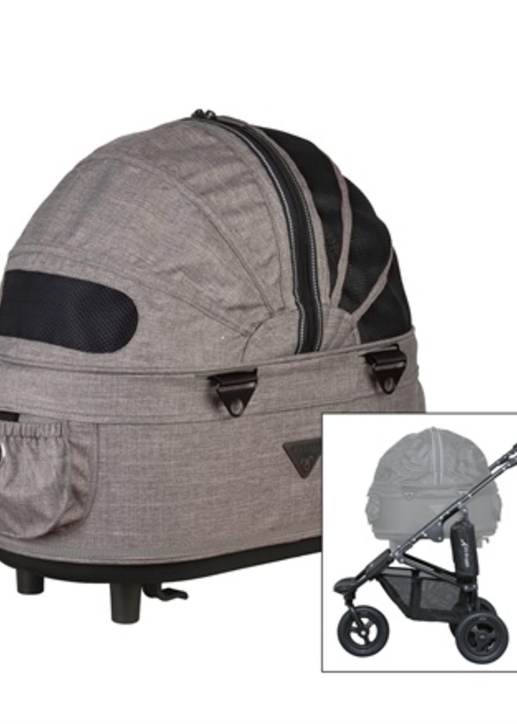 Airbuggy Airbuggy hondenbuggy dome2 sm met rem earth bruin