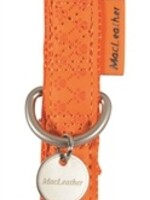 Macleather Macleather halsband oranje