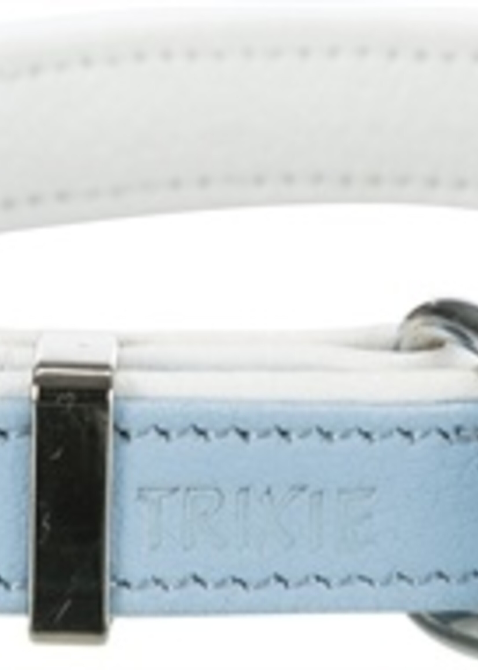 Trixie Trixie halsband hond active comfort met strass steen leer lichtblauw