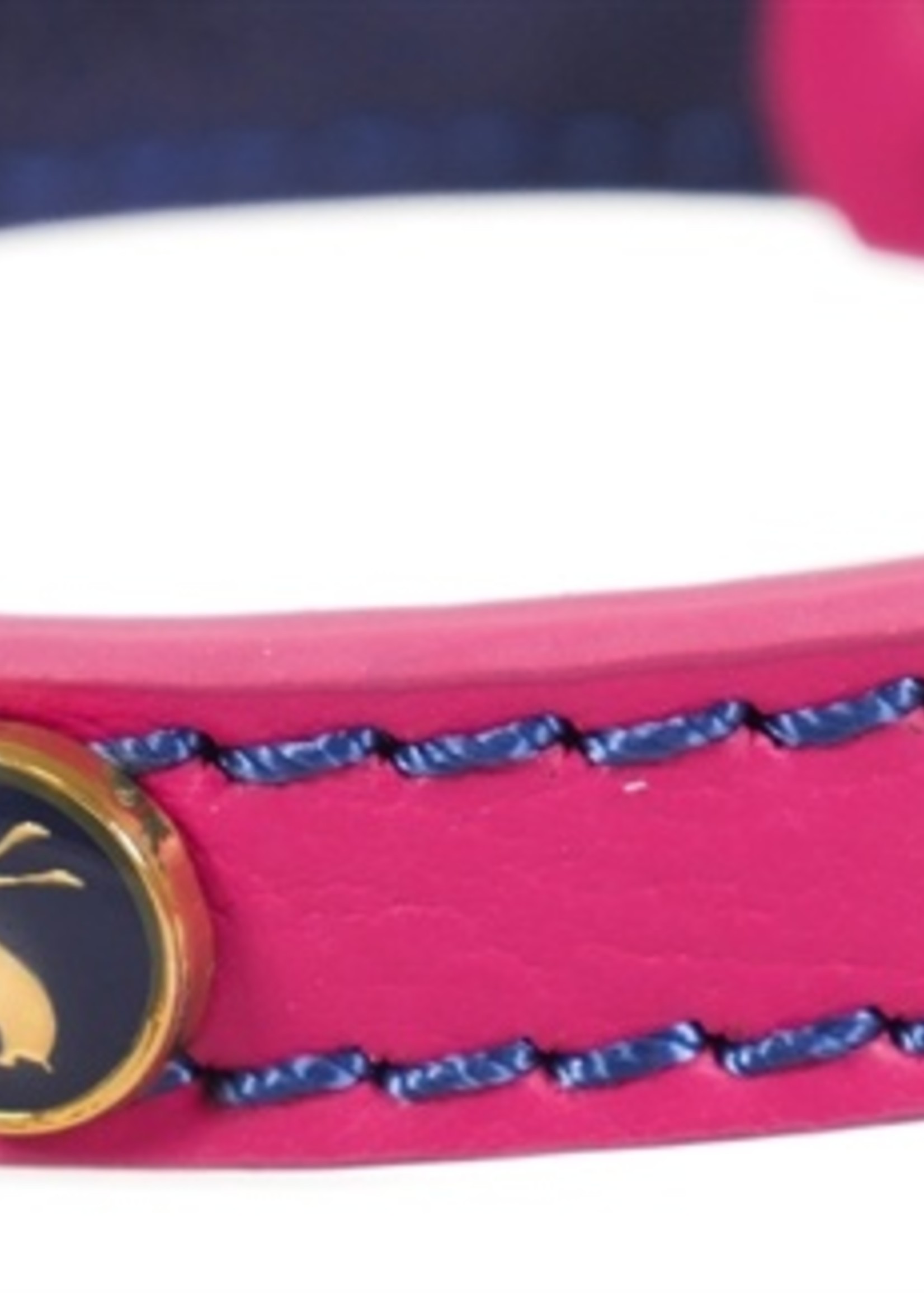 Joules Joules halsband hond leer roze