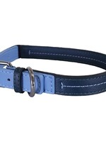 Rosewood Rosewood halsband hond leer babyblauw / donkerblauw