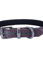 Rosewood Rosewood halsband hond leer donkergrijs