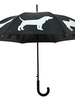 Merkloos Paraplu honden reflecterend / zwart