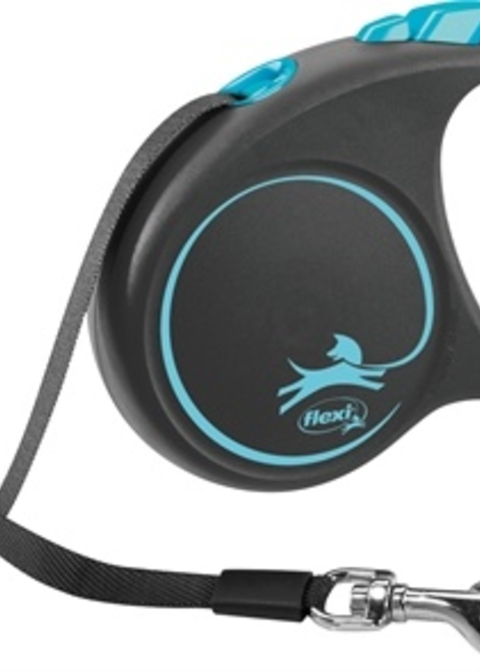 Flexi Flexi rollijn black design tape blauw