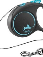 Flexi Flexi rollijn black design cord blauw