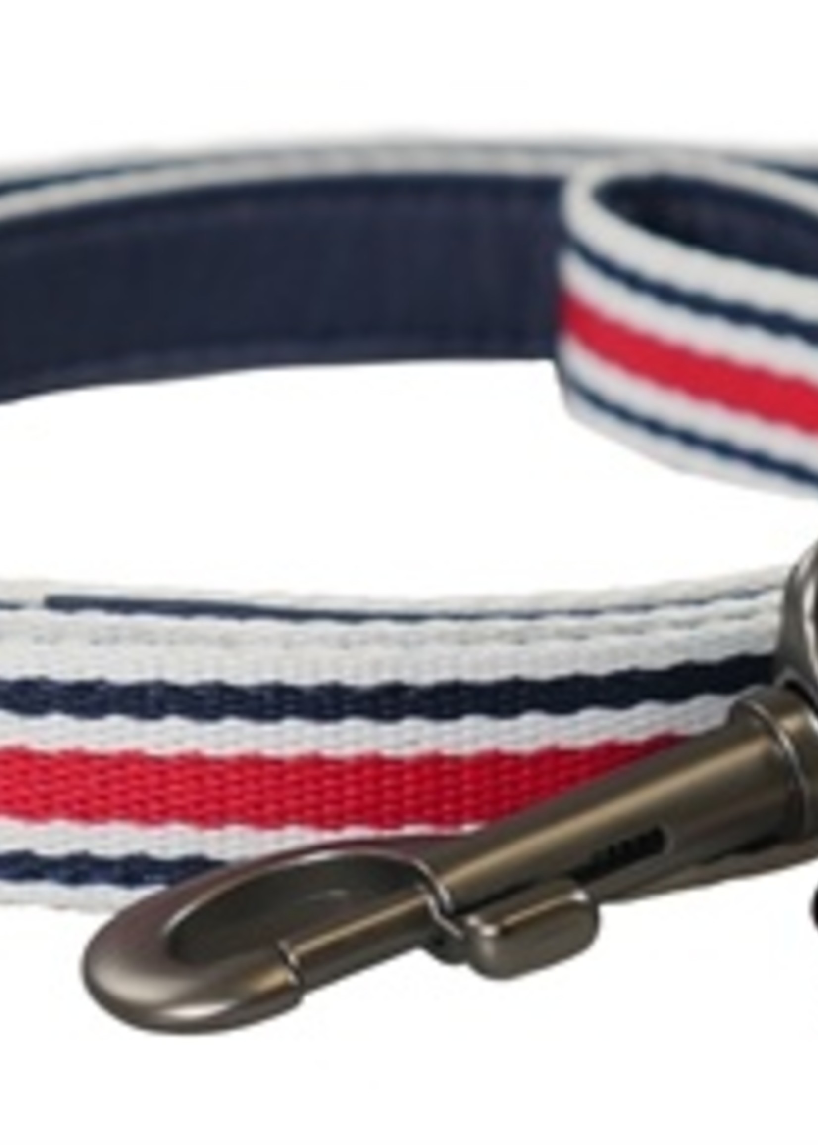 Joules Joules hondenriem coastal gestreept rood