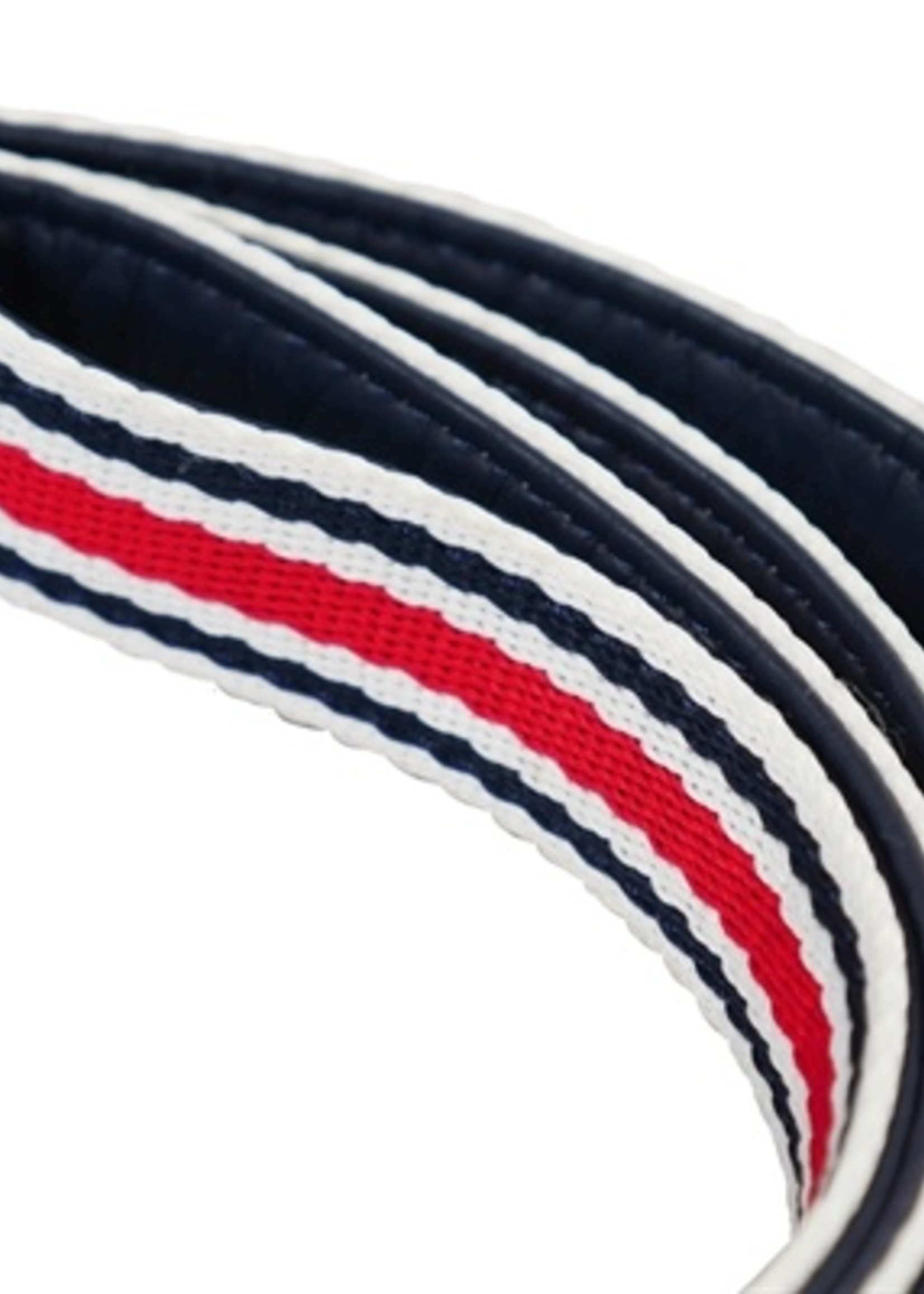 Joules Joules hondenriem coastal gestreept rood
