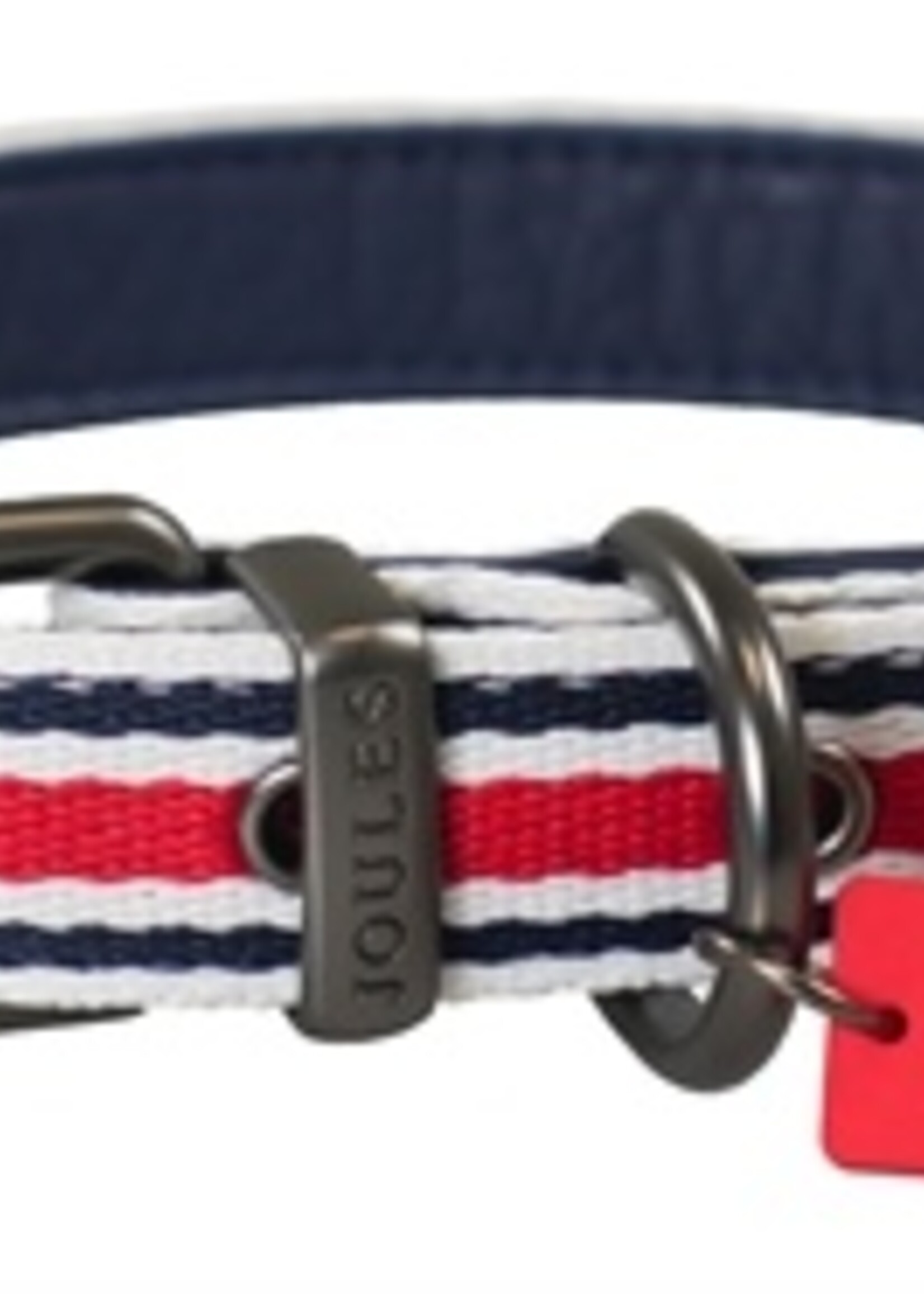 Joules Joules halsband hond coastal gestreept rood