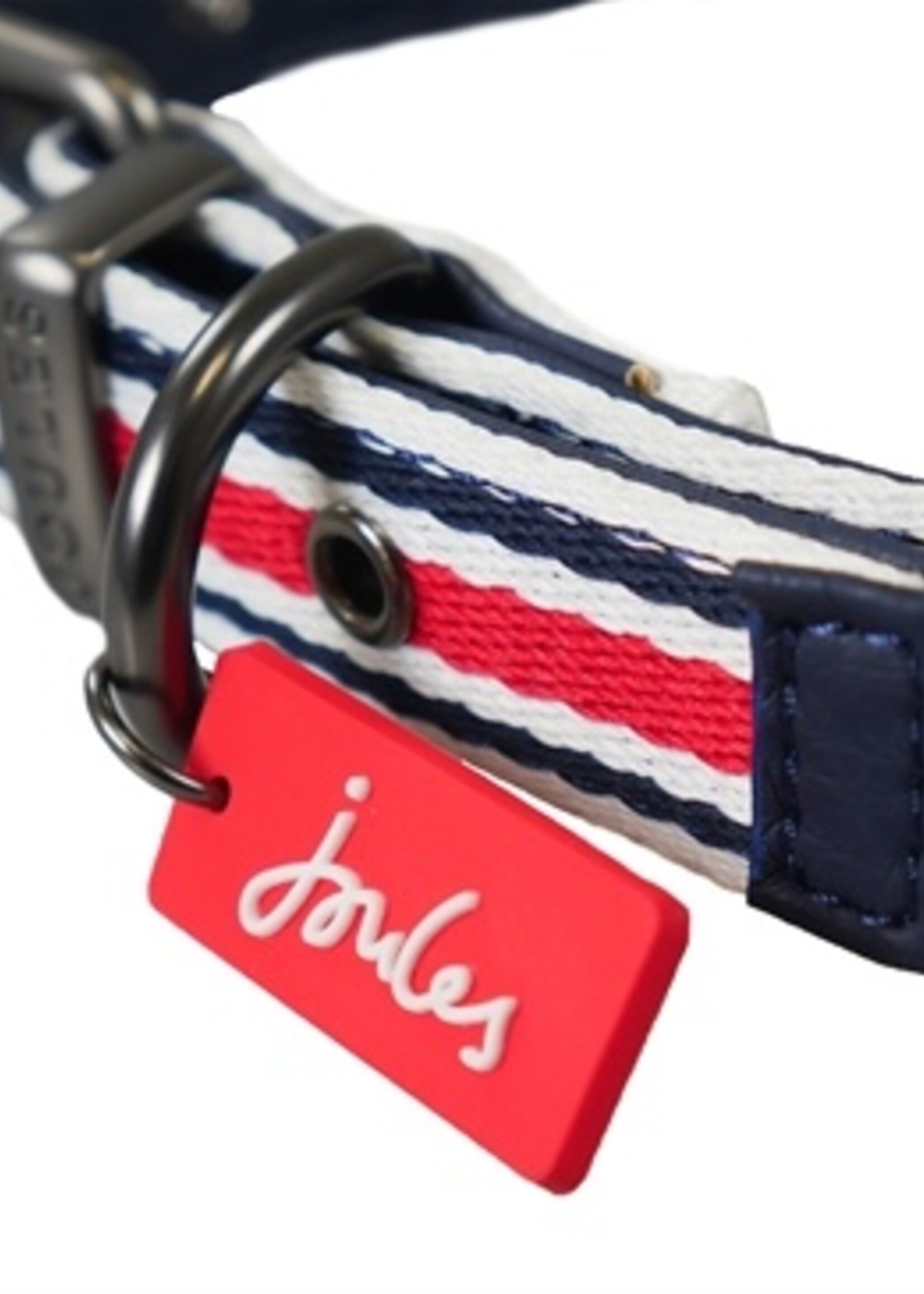 Joules Joules halsband hond coastal gestreept rood