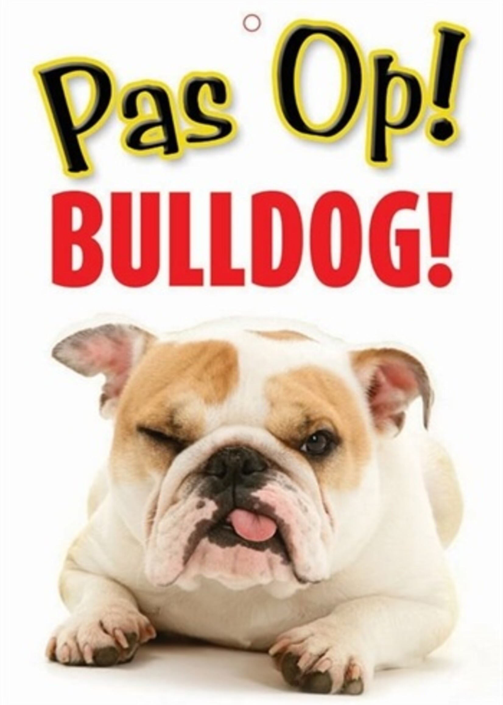 Merkloos Waakbord nederlands kunststof bulldog