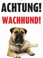 Merkloos Waakbord nederlands kunststof waakhond