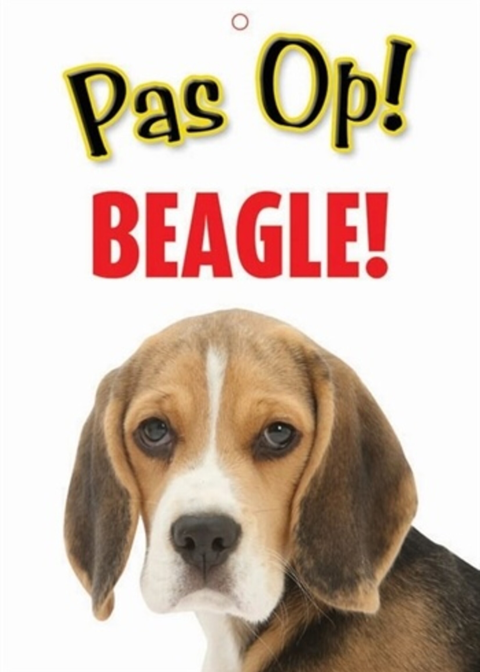 Merkloos Waakbord nederlands kunststof beagle