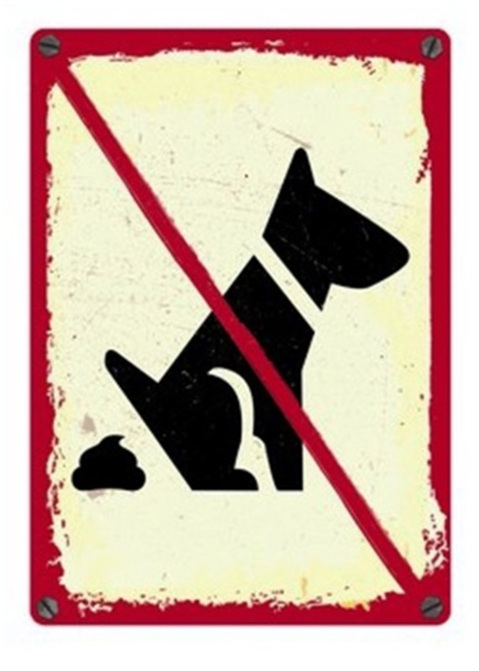 Plenty gifts Plenty gifts waakbord blik no dogs