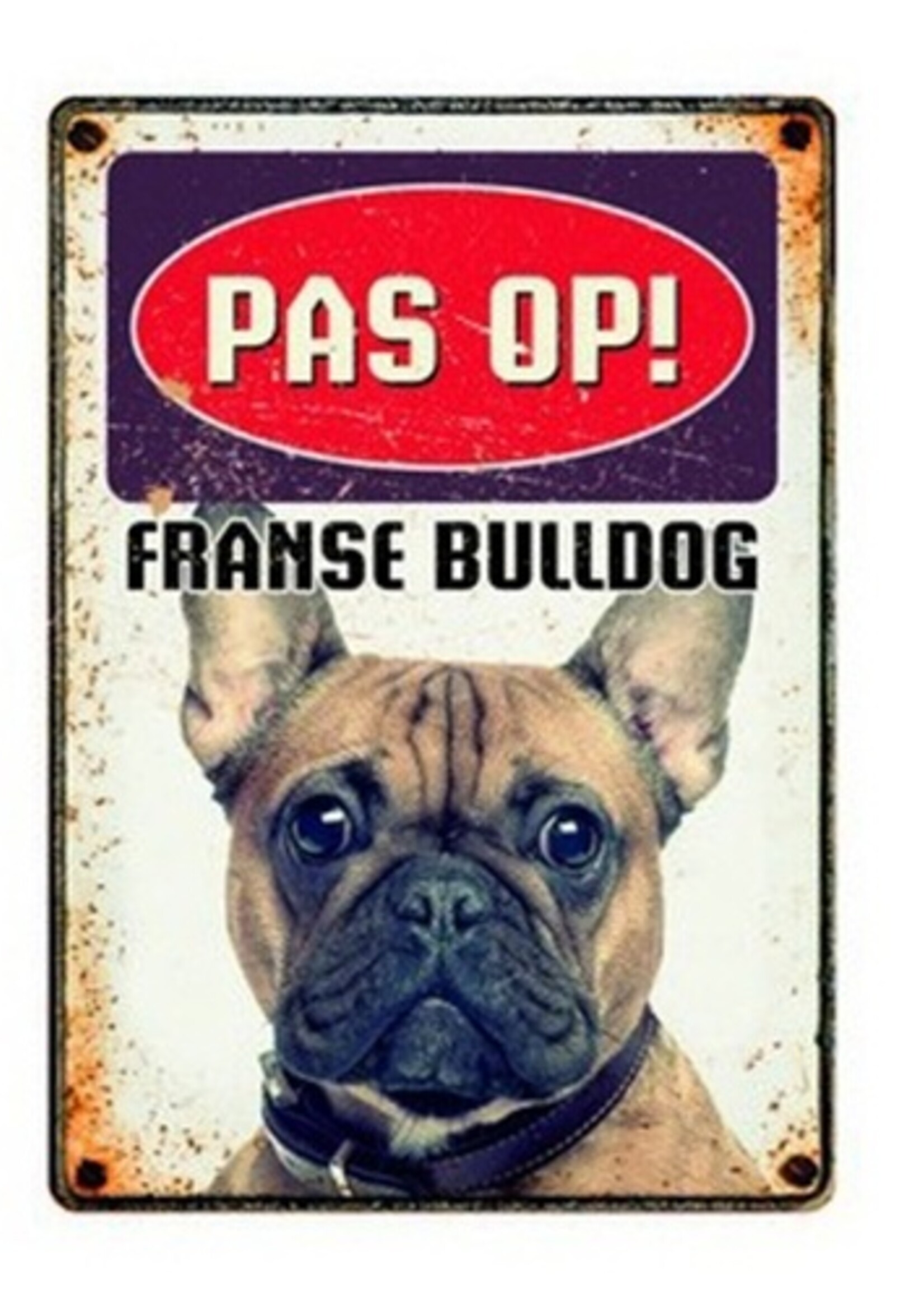 Plenty gifts Plenty gifts waakbord blik franse bulldog