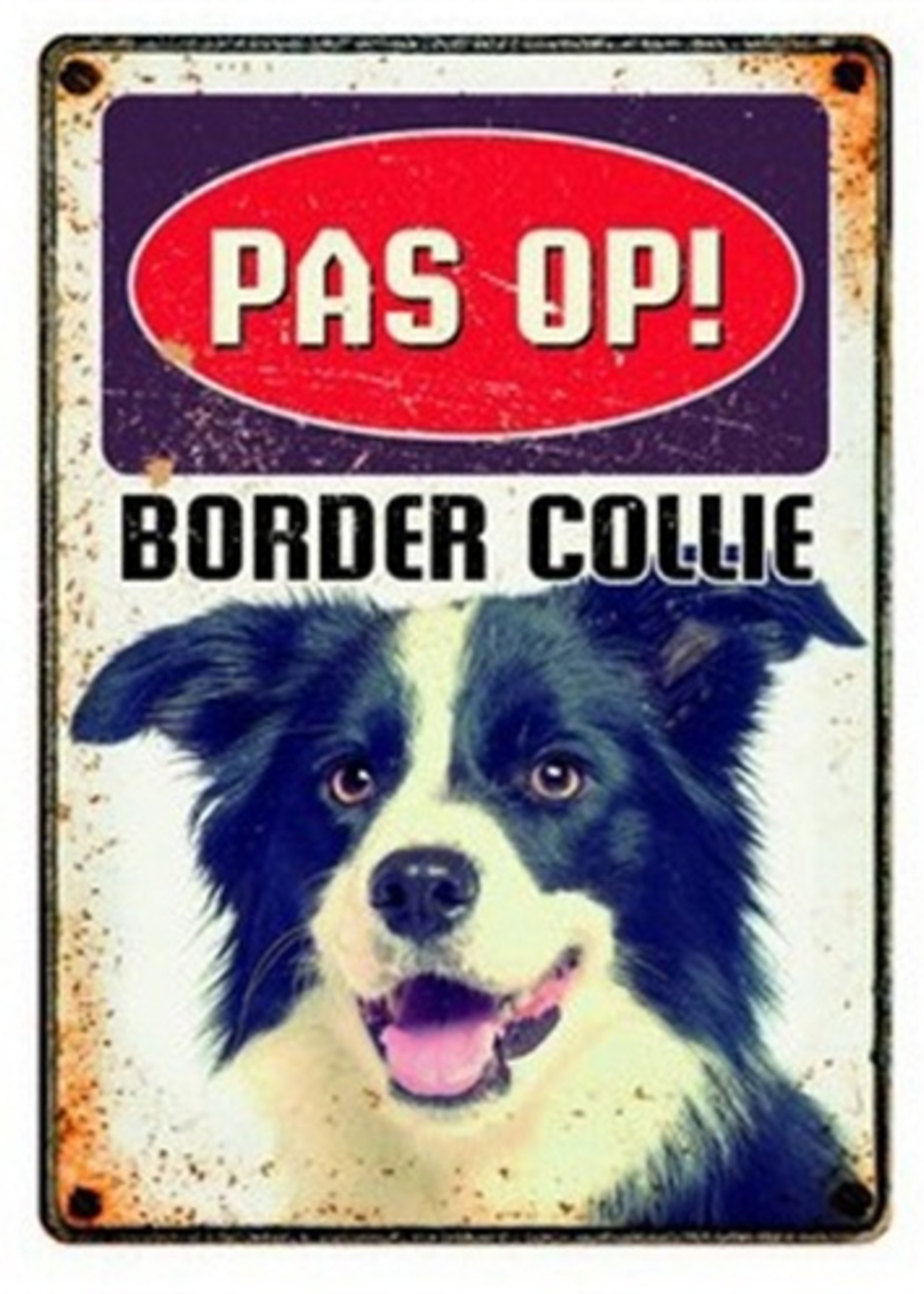 Plenty gifts Plenty gifts waakbord blik waakborder collie