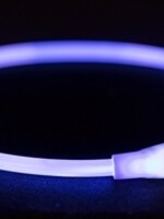 Trixie Trixie halsband usb flash light lichtgevend oplaadbaar blauw