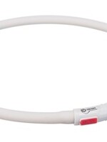 Trixie Trixie halsband usb flash light lichtgevend oplaadbaar wit