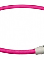 Trixie Trixie halsband flash light lichtgevend usb oplaadbaar roze