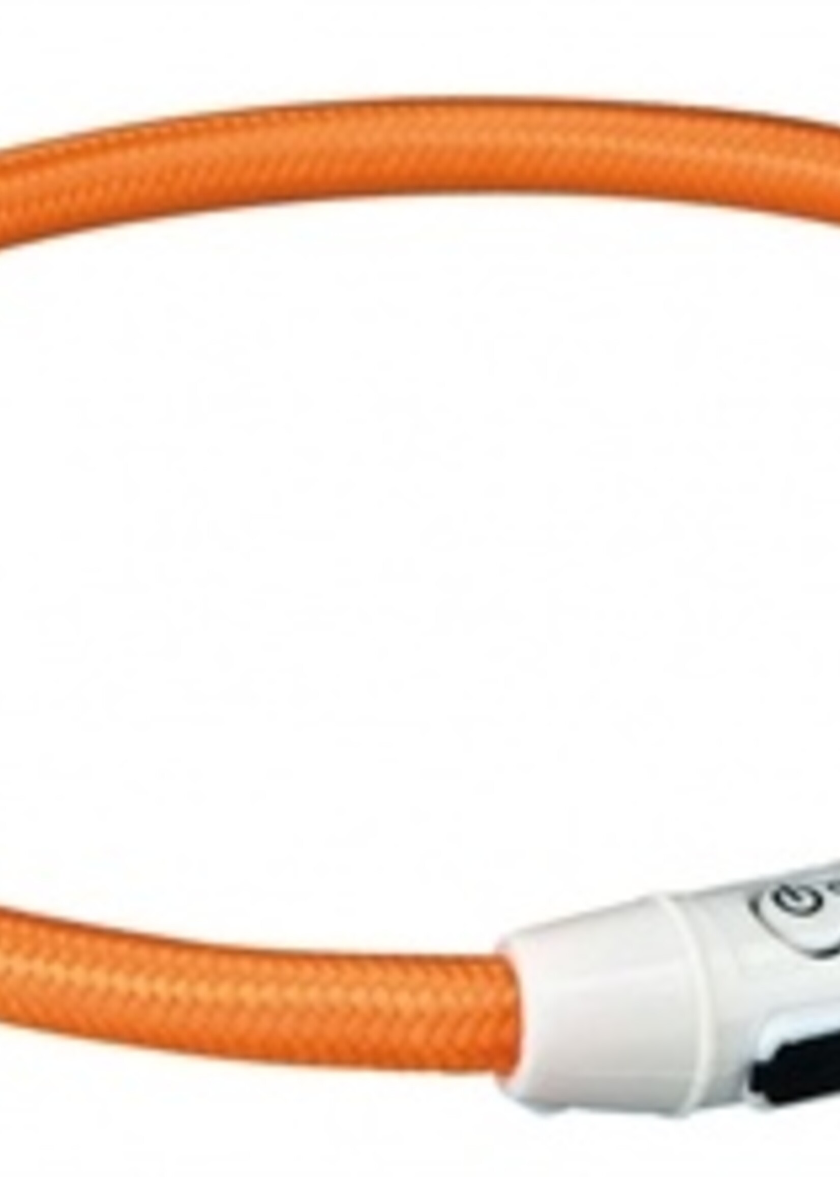 Trixie Trixie halsband flash light lichtgevend usb oplaadbaar oranje
