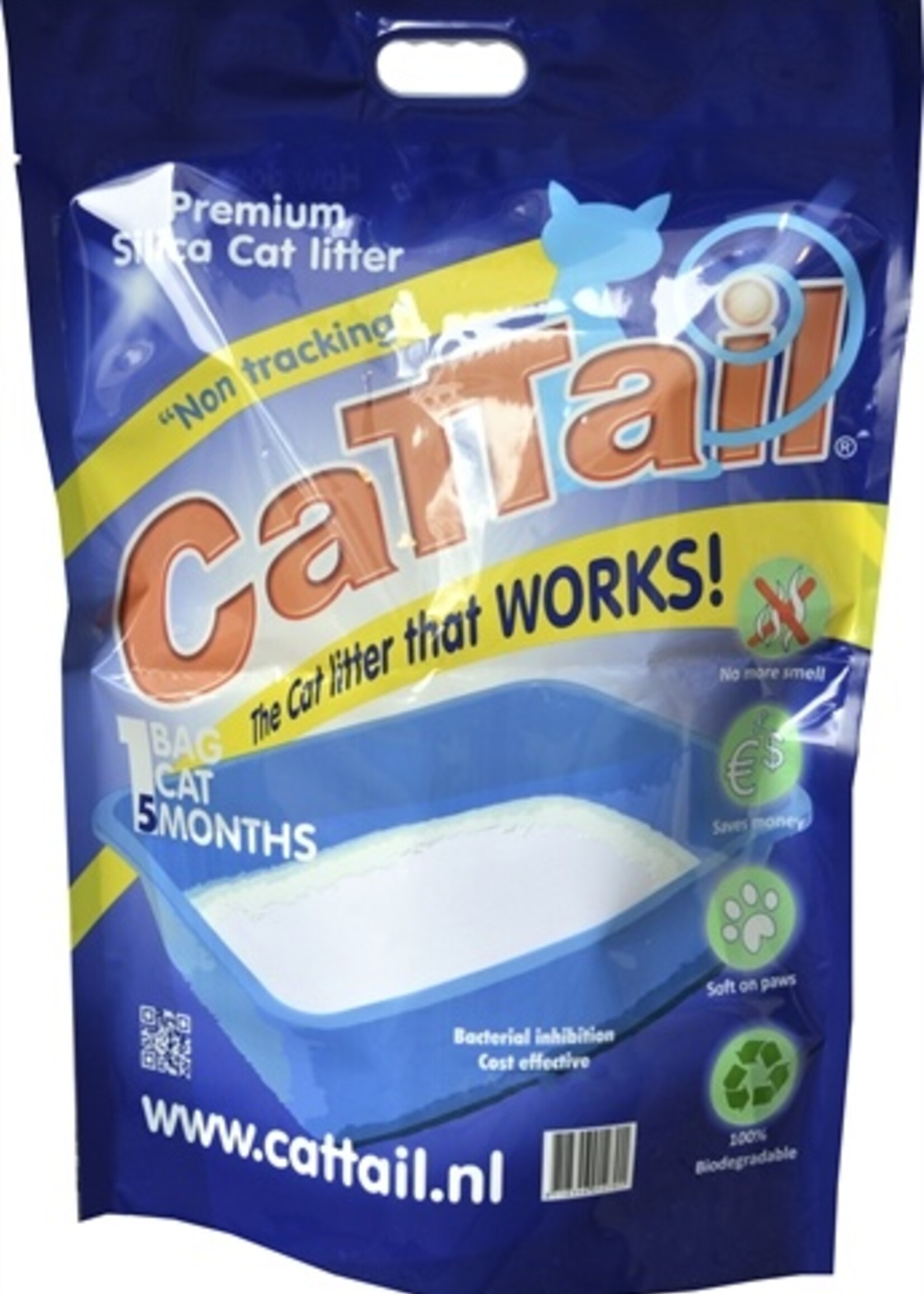 Cat-tail 2x cattail trackless silica kattenbakvulling