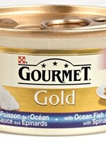 Gourmet 24x gourmet gold luxe mix zeevis in saus met spinazie