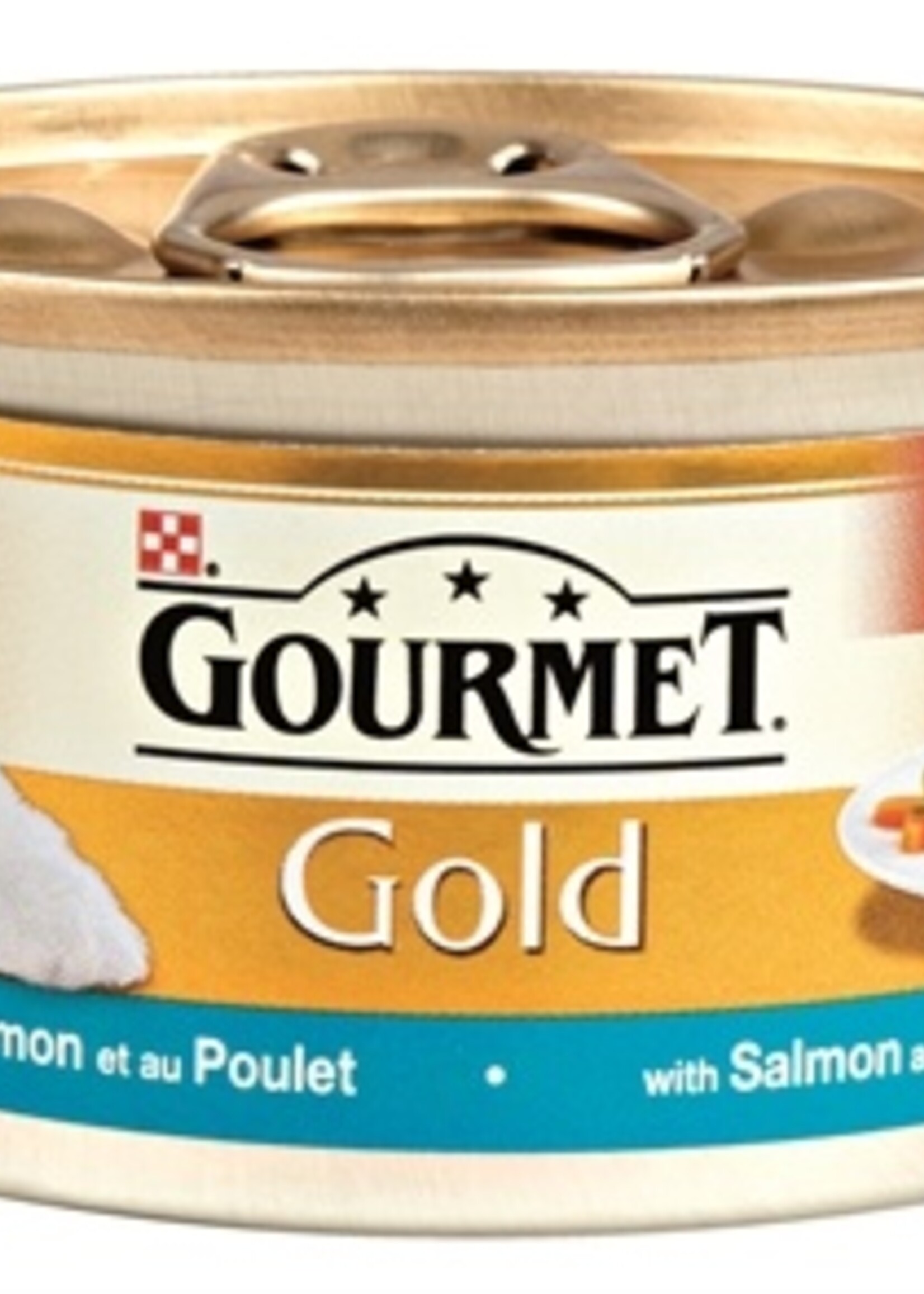 Gourmet 24x gourmet gold fijne hapjes zalm / kip