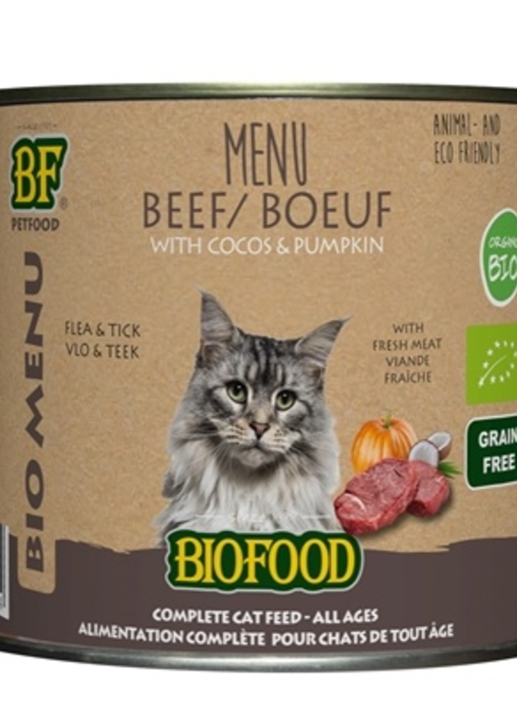 Biofood 12x biofood organic kat rund menu blik