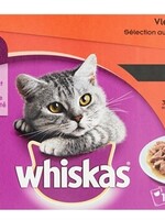 Whiskas 4x whis multipack pouch senior vlees selectie in saus