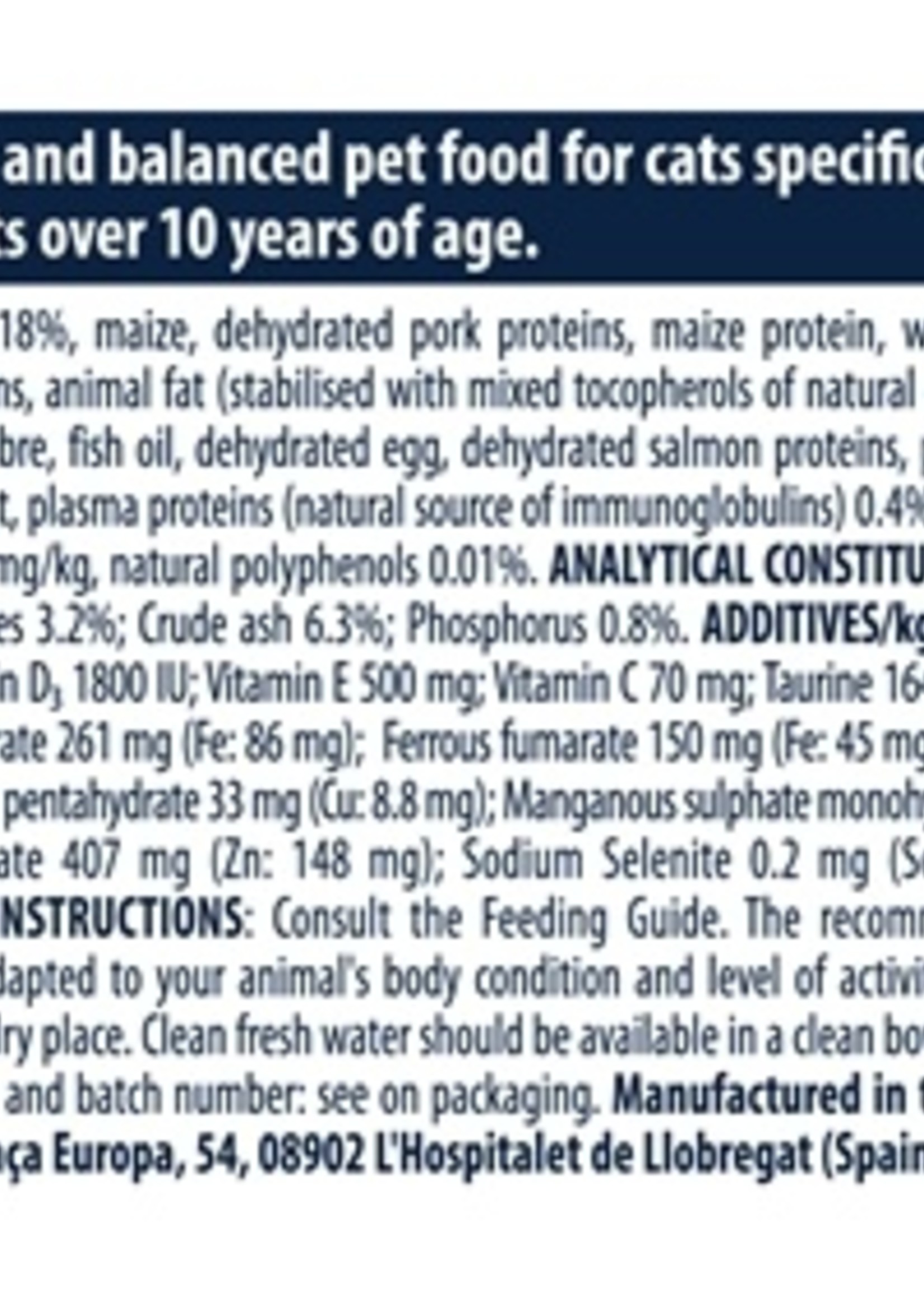 Advance Advance cat sterilized sensitive senior 10+