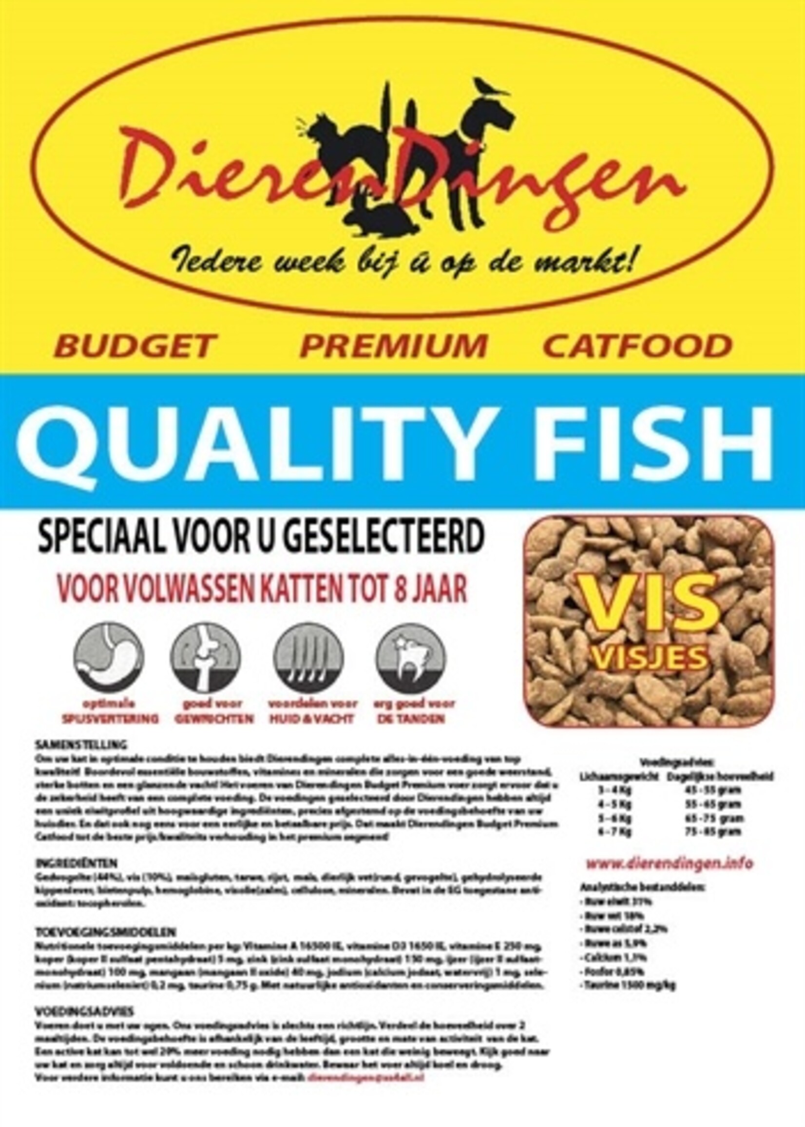 Merkloos Budget premium catfood quality fish