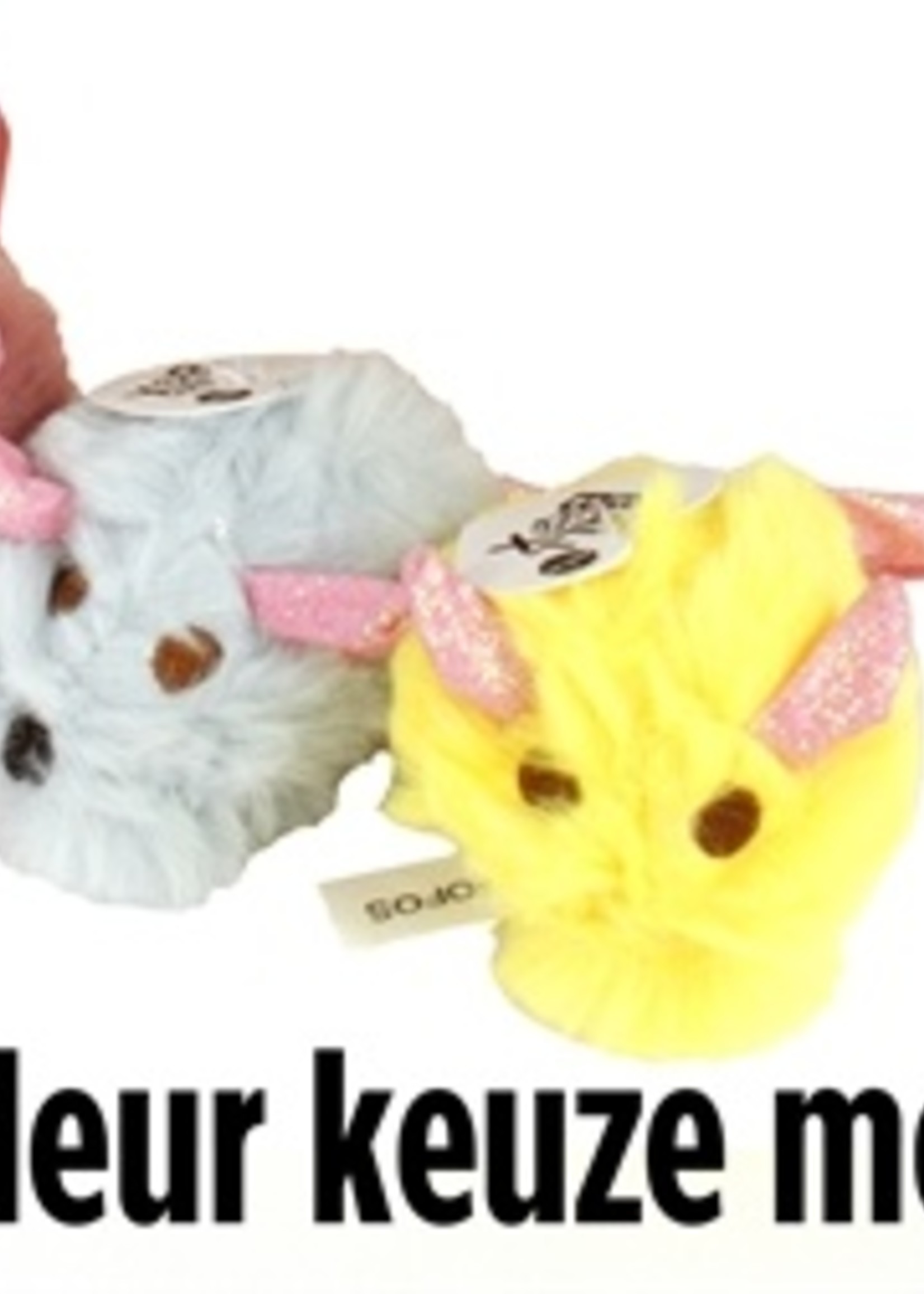 Fofos Fofos pluche muis met glitterstaart