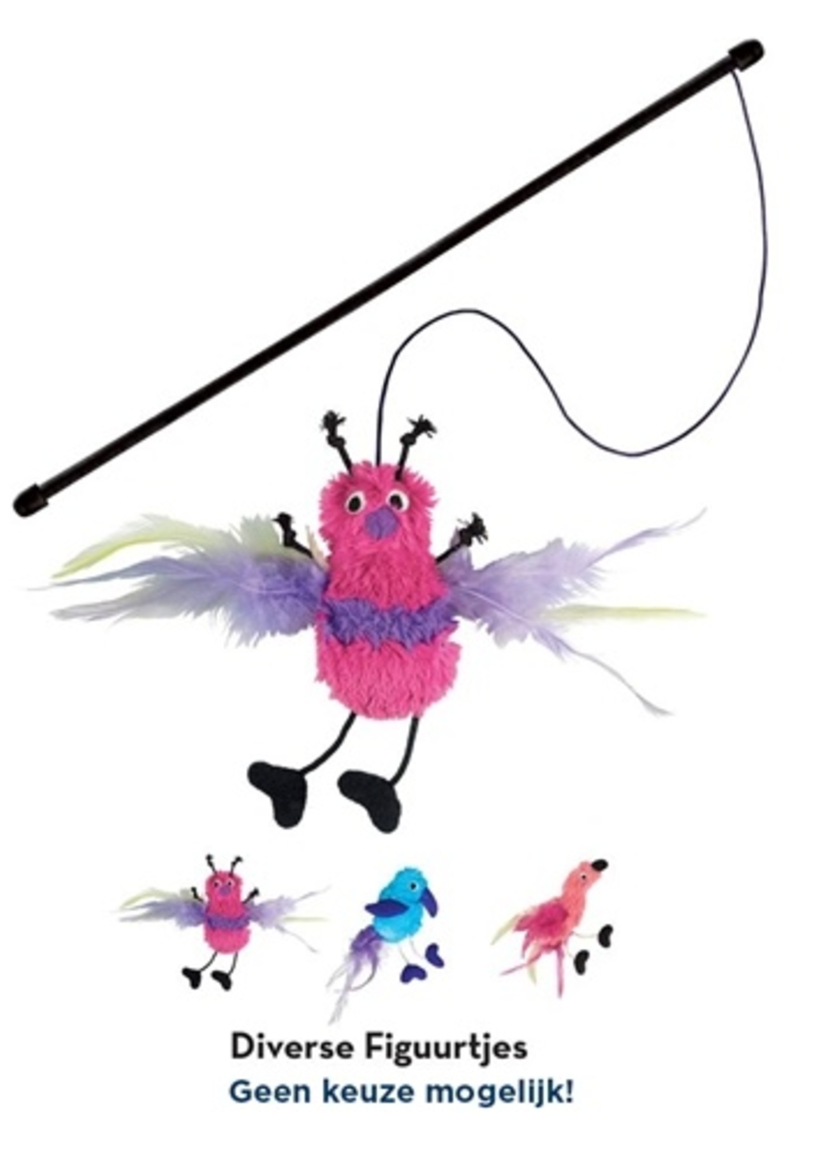Kong Kong cat teaser feather assorti