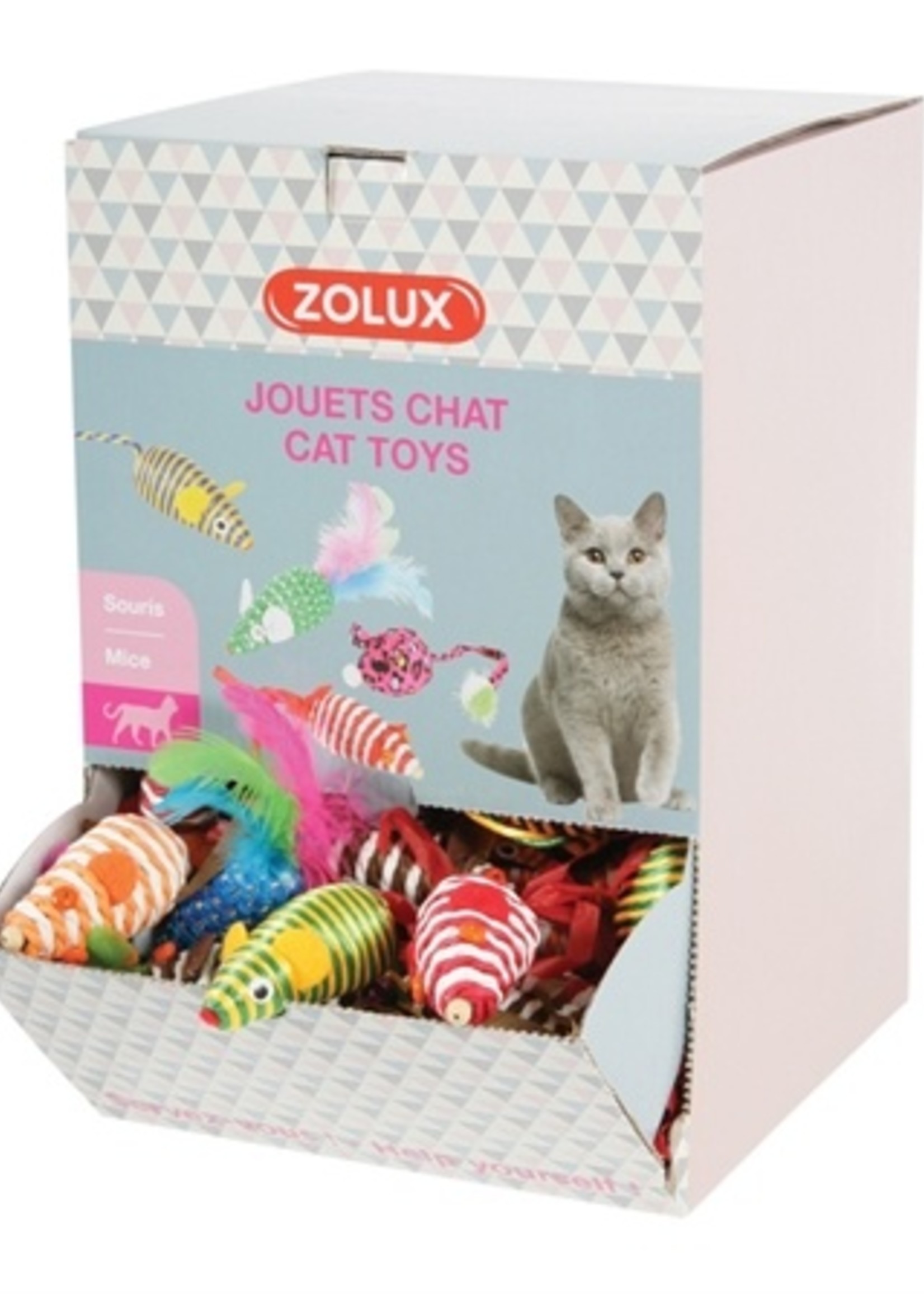 Zolux Zolux display speelmuizen kat assorti