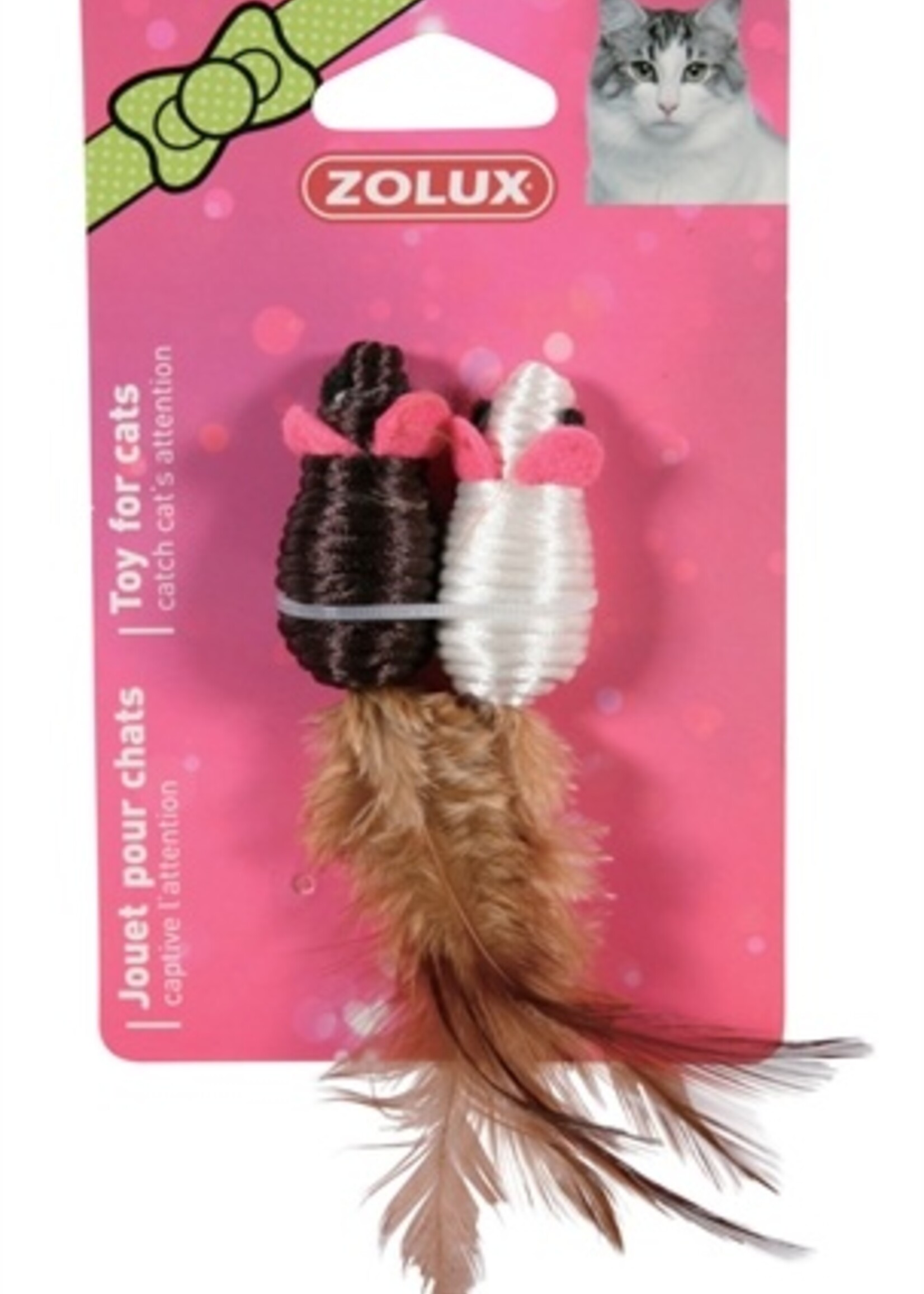 Zolux Zolux muis duo zwart / wit