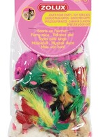 Zolux Zolux kattenspeelgoed bontmuisjes assorti