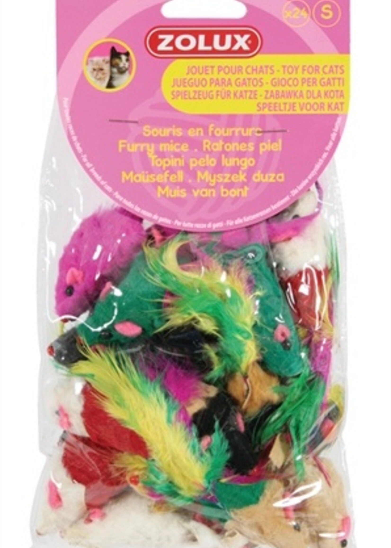 Zolux Zolux kattenspeelgoed bontmuisjes assorti