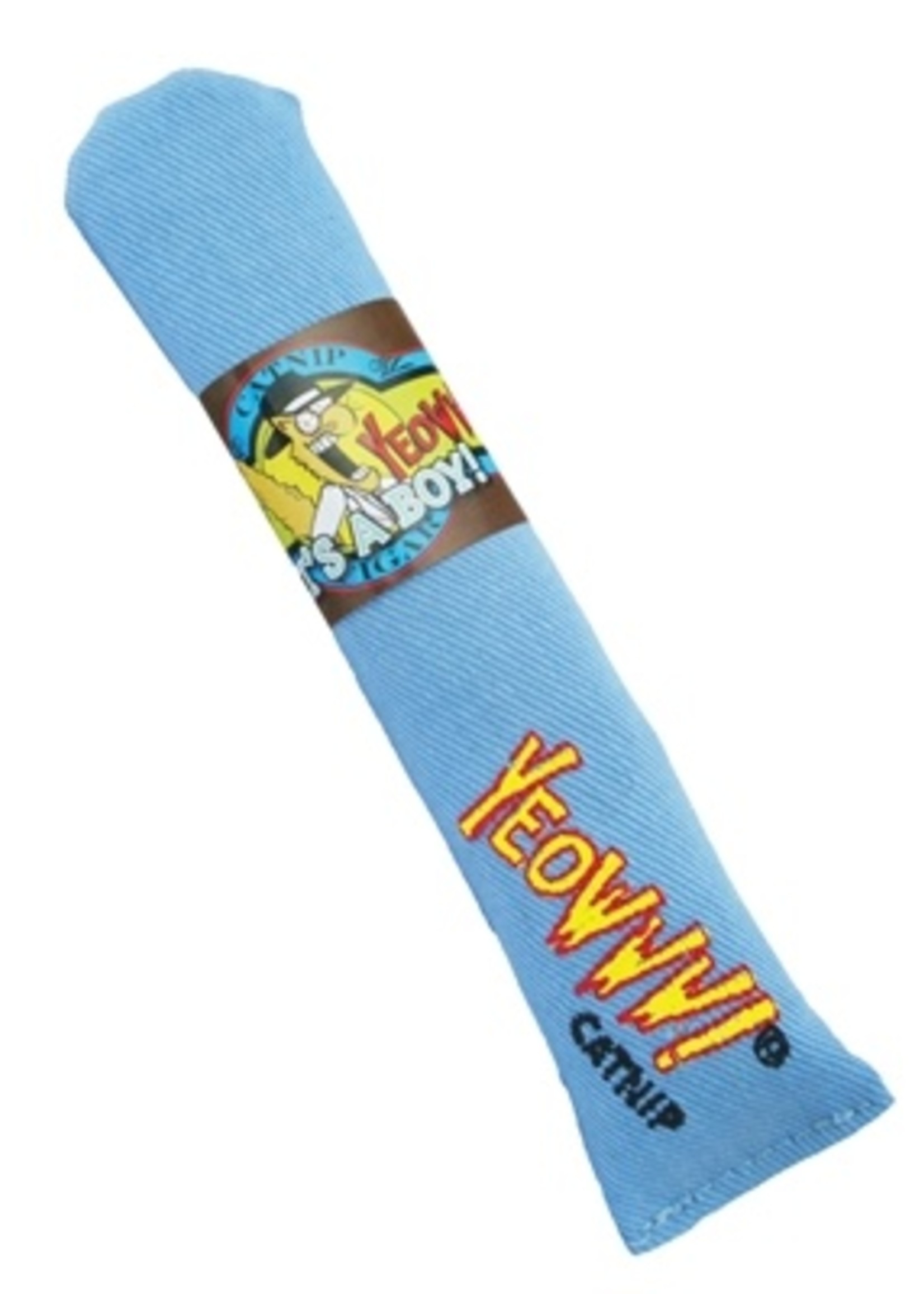 Yeowww Yeowww sigaar met catnip blauw