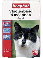 Beaphar Beaphar vlooienband kat rood