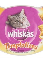 Whiskas 8x whiskas snack temptations kip/kaas